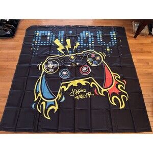 Video Gamer Shower Curtain 72 inch by 72 inch Video Gaming Decor